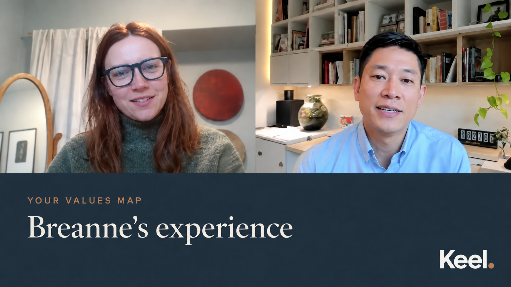 Breanne and Dan on a video call — Your Values Map: Breanne’s experience